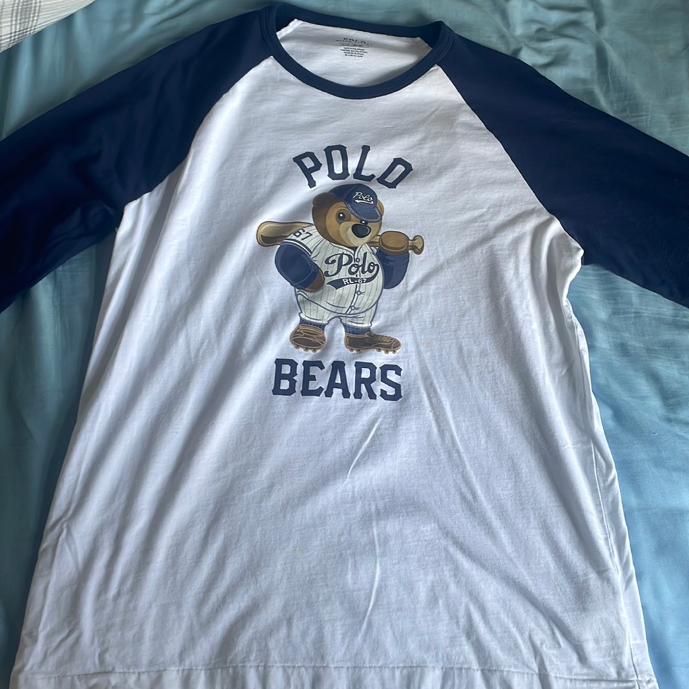 Men’s Medium Polo Bear Long Sleeve Shirt - Polo by Ralph Lauren